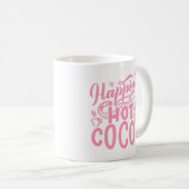 Mug Le bonheur rose est le cacao chaud (Devant droit)