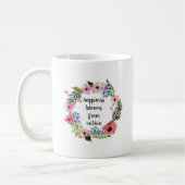 Mug Le bonheur s'épanouit..Mug (Gauche)
