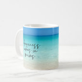 Mug Le bonheur vient à Waves Beach Citation (Devant gauche)