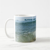 Mug Le bonheur vient dans les vagues briser le Surf (Gauche)