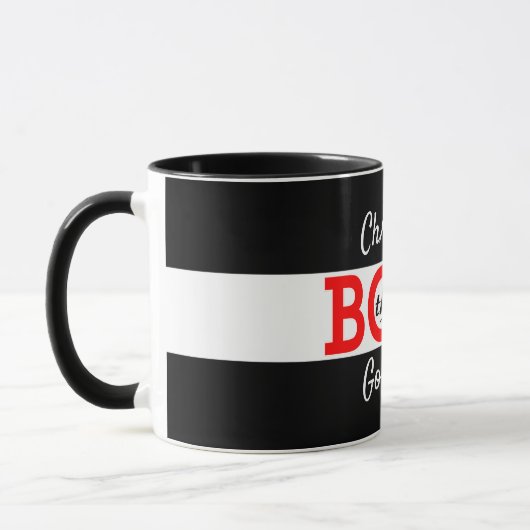 Mug Le Boss / Da Boss avec votre nom (Gauche)