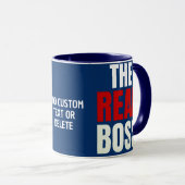 Mug Le Boss Real Couple Anniversaire Crewneck (Devant droit)