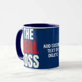 Mug Le Boss Real Couple Anniversaire Crewneck (Devant gauche)