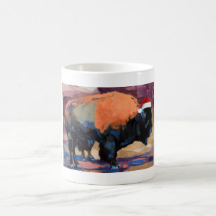 Mug Le bouclage de bison de Noël