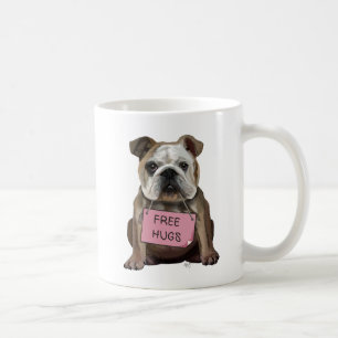 Mug Le bouledogue libèrent des étreintes