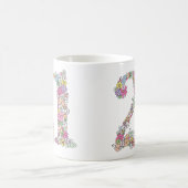 Mug Le bouquet floral 21 21èmes numérotent le cadeau (Centre)