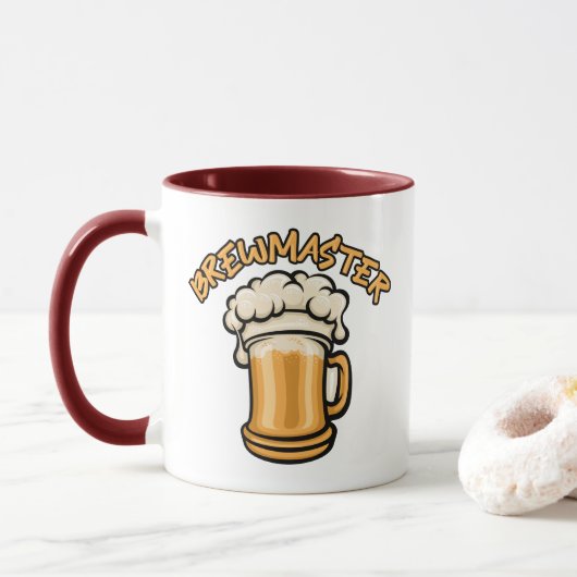Mug Le Brewmaster a besoin d'une bière (Avec donut)