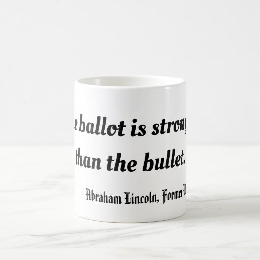 Mug Le bulletin de vote est plus fort que la balle, Li (Centre)