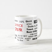Mug Le bureau parlent des citations de clichés de (Devant droit)