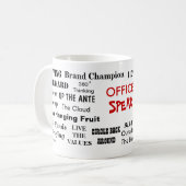 Mug Le bureau parlent des citations de clichés de (Devant gauche)