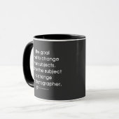 Mug Le but du photographe (Devant gauche)