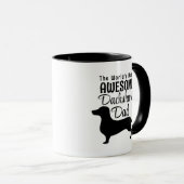 Mug Le cadeau Dachshund Dad le plus génial au monde (Devant droit)
