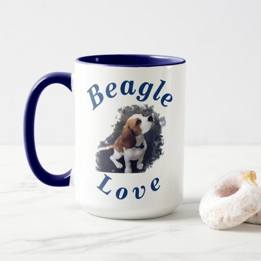 Mug Le cadeau de chiot le plus mignon "d'amour de (Avec donut)