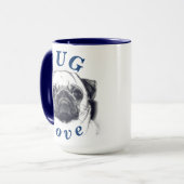 Mug Le cadeau de chiot le plus mignon "d'amour de (Devant gauche)