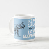 Mug Le cadeau d'éléphant gardent la copie d'éléphants (Devant gauche)