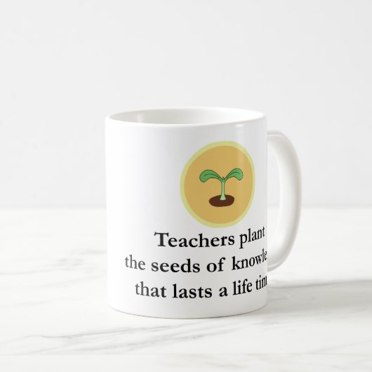 Mug Le cadeau fait sur commande pour le professeur (Devant droit)