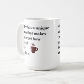 Mug Le café a un arôme unique (Devant gauche)
