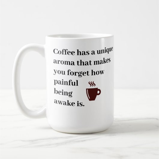 Mug Le café a un arôme unique (Gauche)