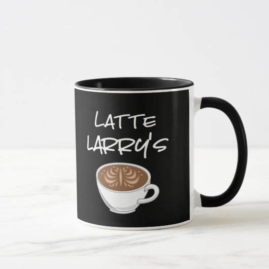 Mug Le café amusant de Latte Larry (Droite)