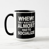 Mug Le café avec Introverts (Gauche)