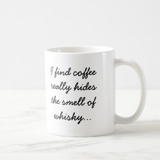 Mug Le café cache l'odeur du whiskey