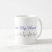 Mug Le café commence dans mon coeur (Devant droit)