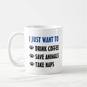 Mug Le café de boissons, animaux d'économies, prenne