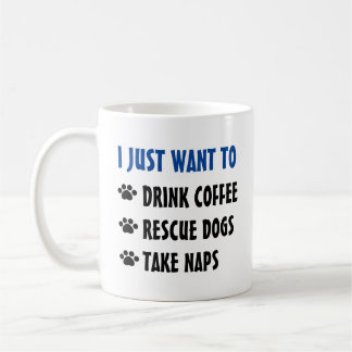 Mug Le café de boissons, chiens de délivrance,