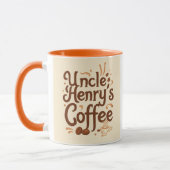Mug "Le café de l’oncle Henry : Conception confortable (Gauche)