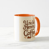 Mug "Le café de l’oncle Henry : Conception confortable (Devant droit)