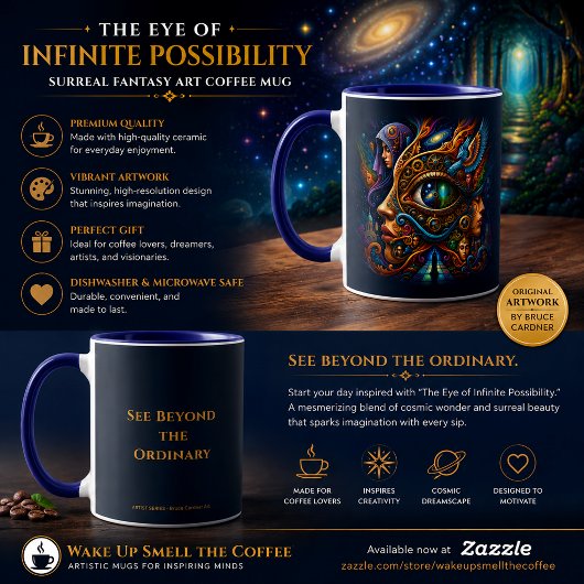 Mug Le café de l'Œil de Possibilité Infinie