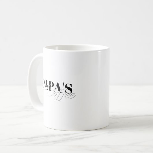 Mug Le café de Papa (Devant gauche)