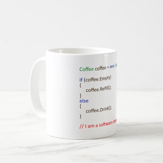 Mug Le café de promoteur (Devant gauche)