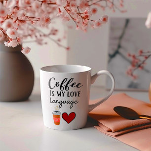 Mug Le café drôle est mon langage de l'amour