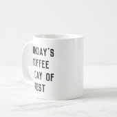 Mug Le café du dimanche, une journée de repos (Devant gauche)