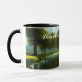 Mug Le café du matin de Sharon personnalisable (Gauche)