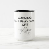 Mug Le café du pilote de contact, CFIT (acronyme) (Centre)