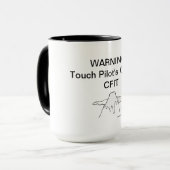 Mug Le café du pilote de contact, CFIT (acronyme) (Devant gauche)