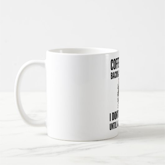 Mug Le Café Écrit À L'Arrière Est Eeffoc - Chat (Gauche)