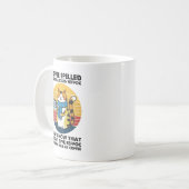 Mug Le café écrit à l'envers est EEFFOC – Drôle de caf (Devant gauche)