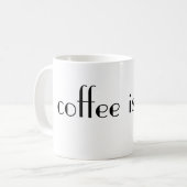 Mug Le café est des bae (Devant gauche)