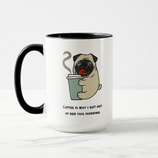 Mug Le café est la raison pour laquelle je suis sorti (Gauche)