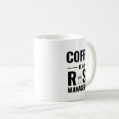 Mug Le Café Est Ma Gestion Des Risques — Conception De (Devant droit)