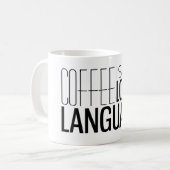 Mug Le café est ma langue d'amour (Devant gauche)