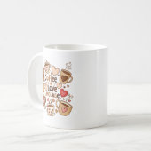 Mug Le Café Est Ma Langue D'Amour (Devant gauche)