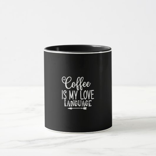 Mug le café est ma langue d'amour (Centre)