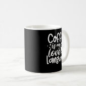 Mug Le Café Est Ma Langue D'Amour (Devant droit)