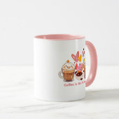 Mug Le café est ma Saint-Valentin | Café Valentine (Devant droit)