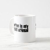 Mug Le café est mon animal d'esprit (Devant gauche)