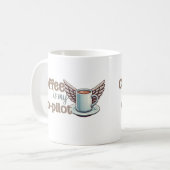 Mug Le café est mon copilote (Devant gauche)
